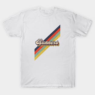 retro vintage color Banners T-Shirt